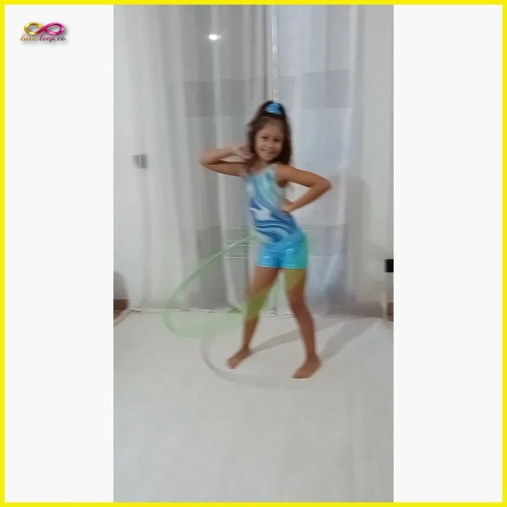 Sparkly Leopard Print‎ Gymnastics Leotard Set with Shorts and Scrunchie